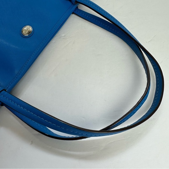 Coach Peyton Zip Top Tote Cerulean Blue Saffiano Leather Shoulder Bag Authentic - Picture 14 of 16